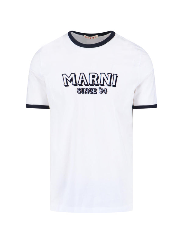 Marni Uscy 100% Cotton t-shirt in white