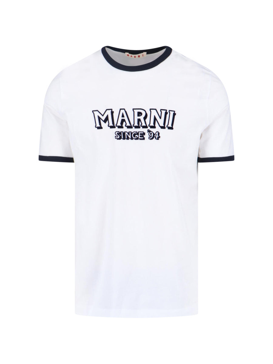 Marni Uscy 100% Cotton t-shirt in white