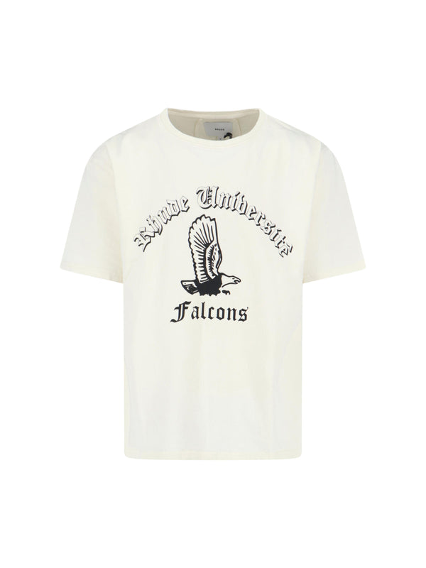 Rhude 100% Cotton t-shirt in white
