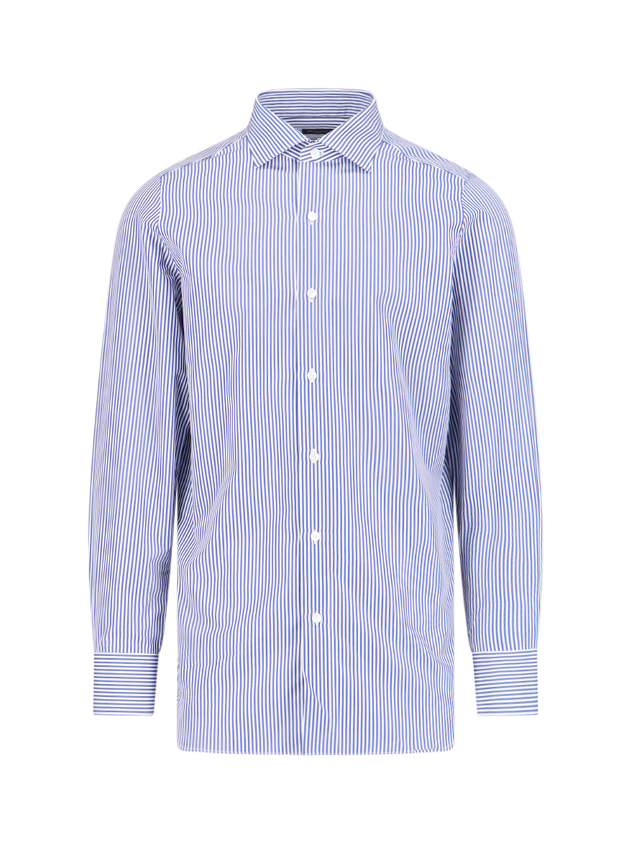 Finamore Milano 100% Cotton shirt in blue