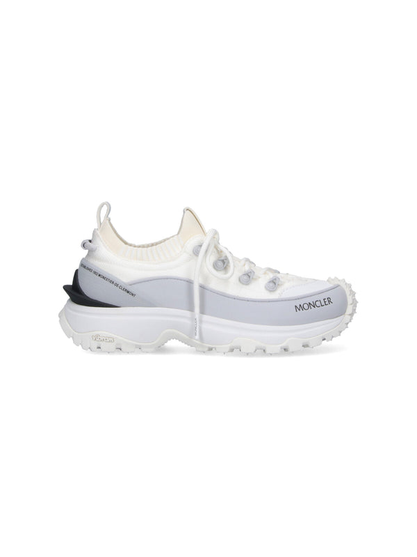 Moncler Upper: 100% Polyester sneaker in white