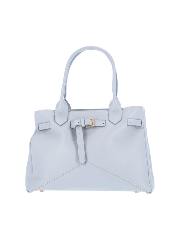 Ballantyne 100% leather tote bag in blue