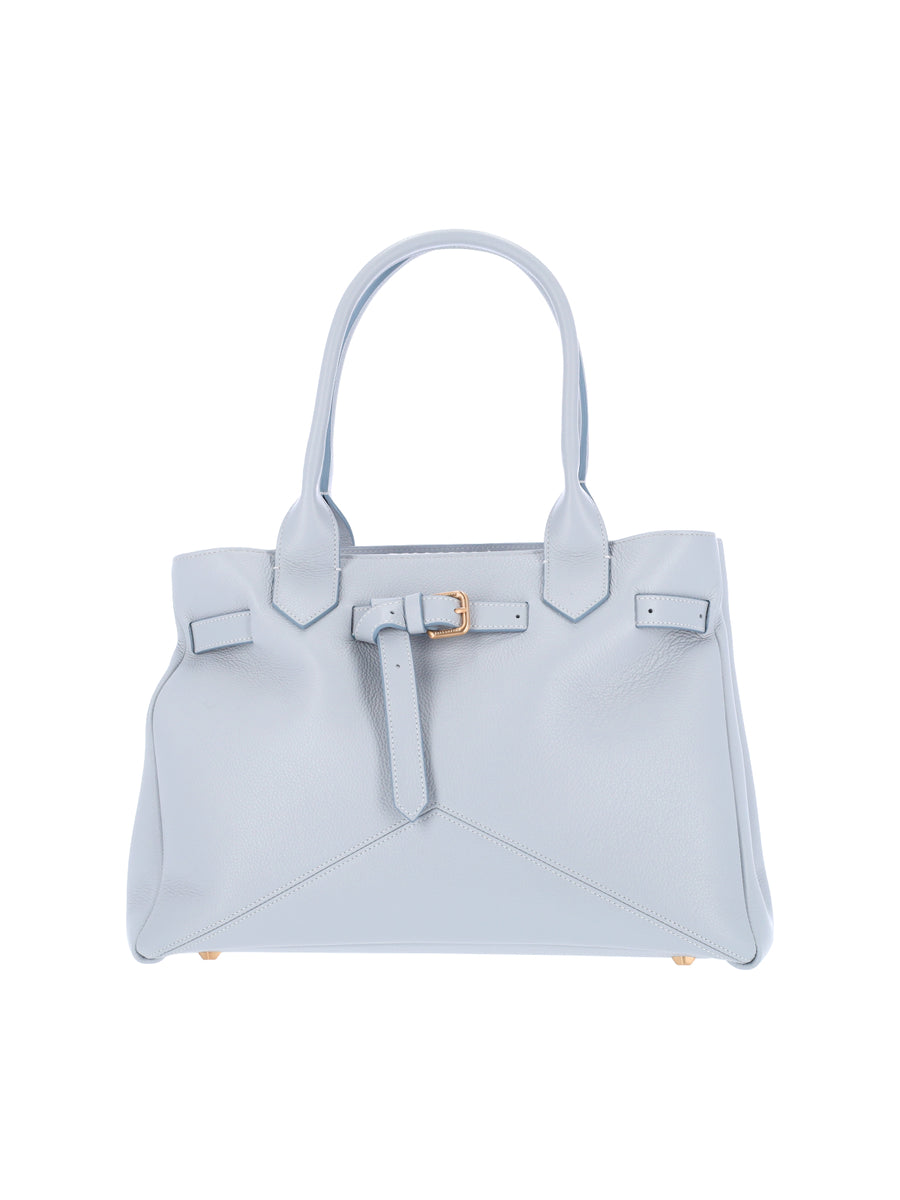 Ballantyne 100% leather tote bag in blue