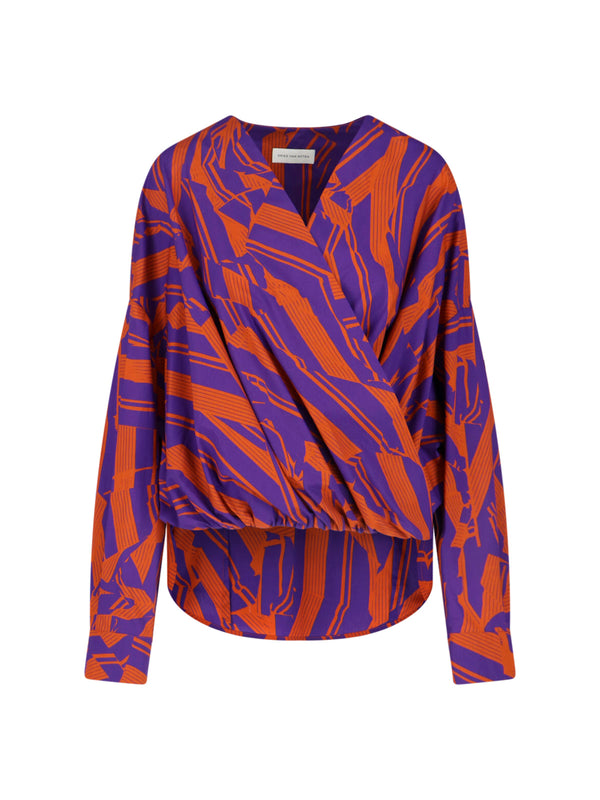 Dries Van Noten 100% Cotton shirt in purple