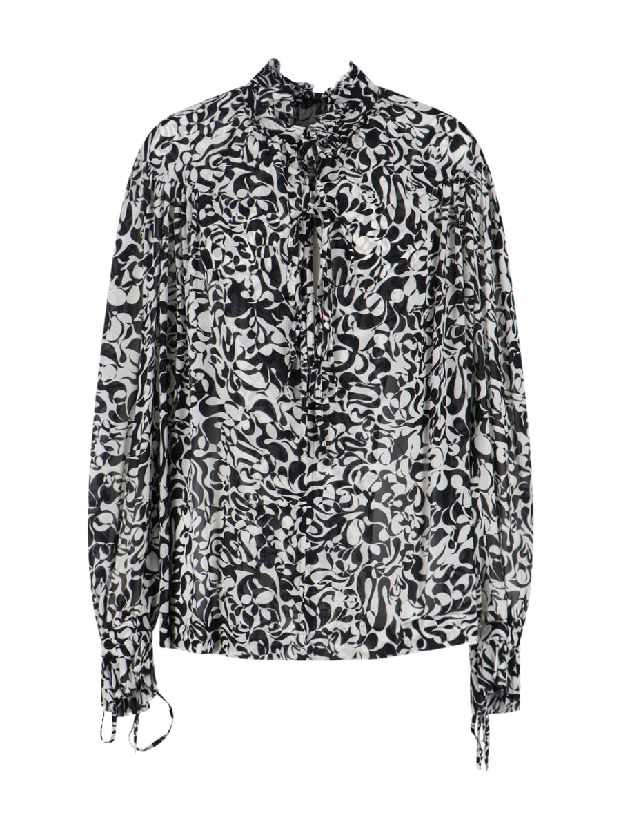 Dries Van Noten 100% viscose shirt in black