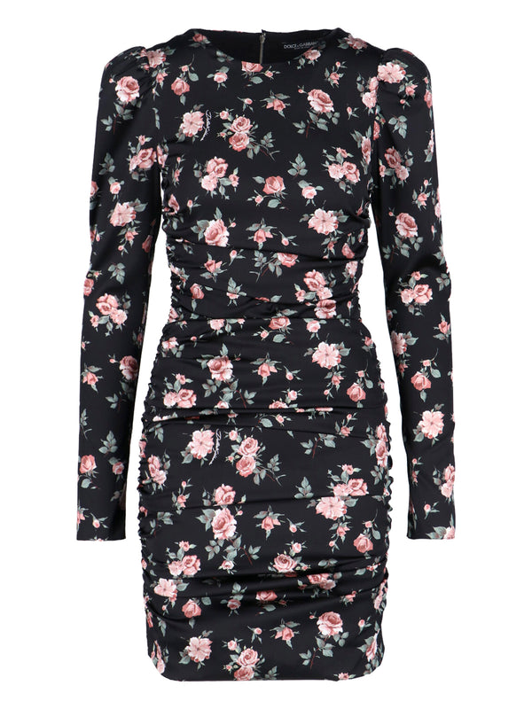 Dolce & Gabbana 93% Silk dress in black