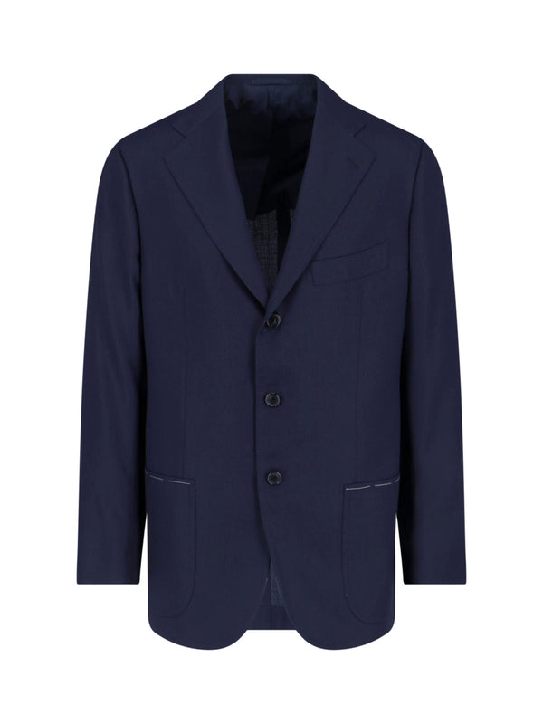 Cesare Attolini 100% Wool blazer in navy