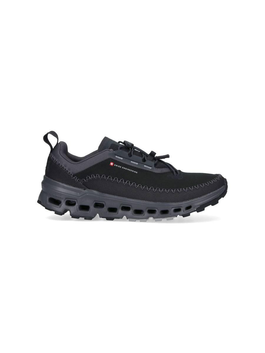 On 100% Fabric sneaker in black