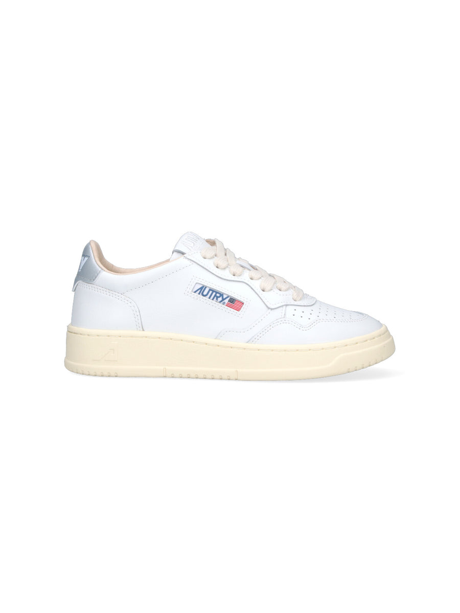 Autry Upper: 95% Cow Leather sneaker in white