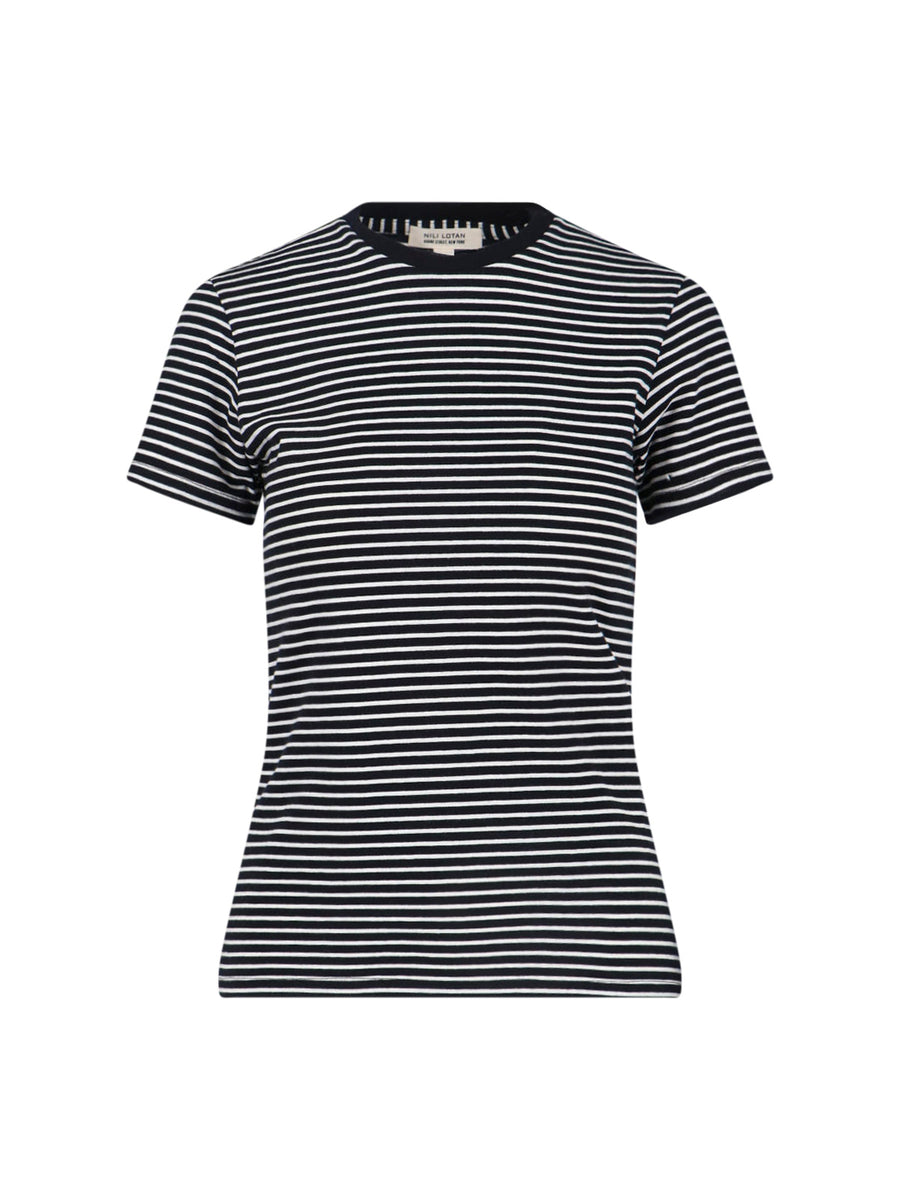Nili Lotan 100% Cotton t-shirt in black