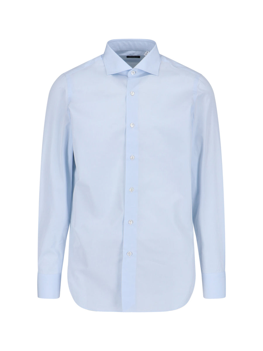 Finamore Milano 100% Cotton shirt in blue