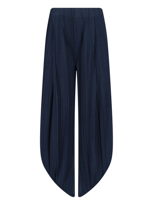 Giorgio Armani 100% polyester trousers in navy