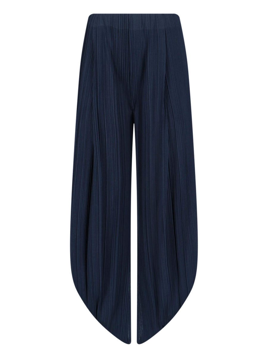 Giorgio Armani 100% polyester trousers in navy