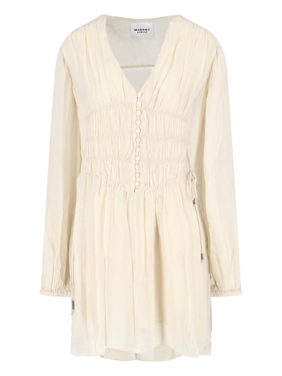 Marant Etoile 100% viscose dress in white