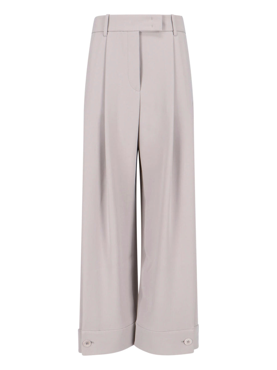 Giorgio Armani 100% silk trousers in beige