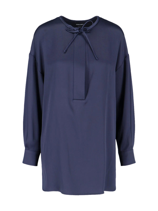 Giorgio Armani 100% silk blouse in navy