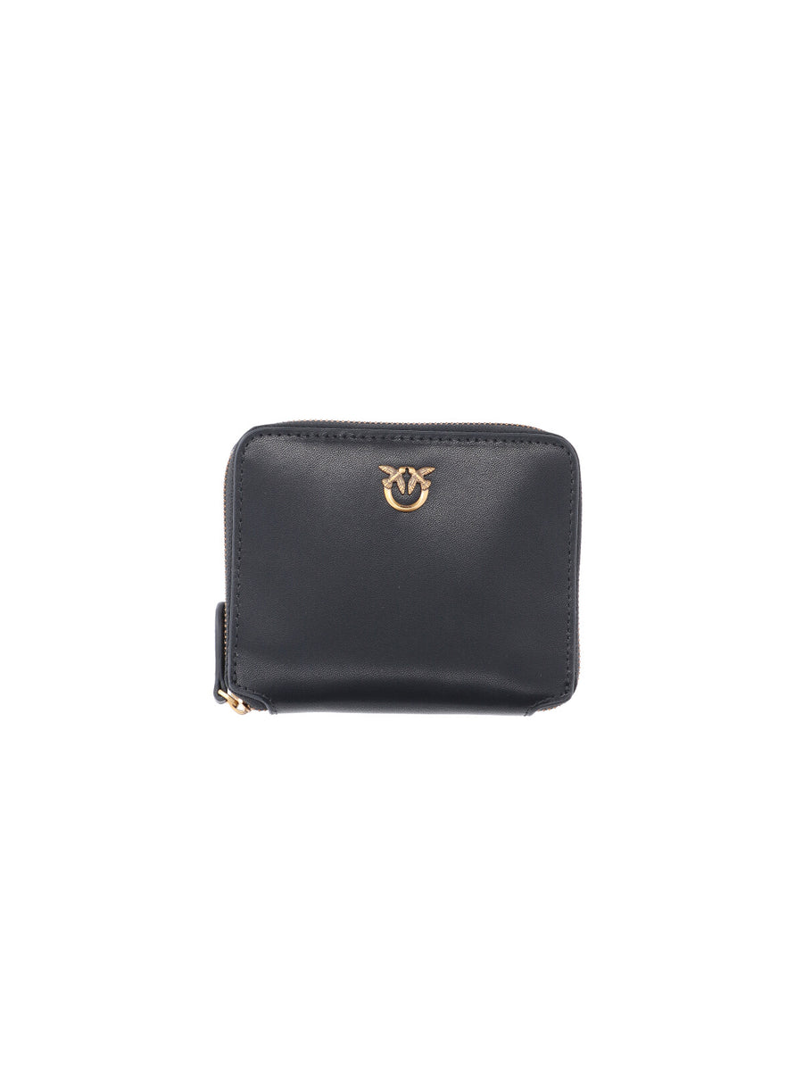 Pinko 100% leather wallet in black