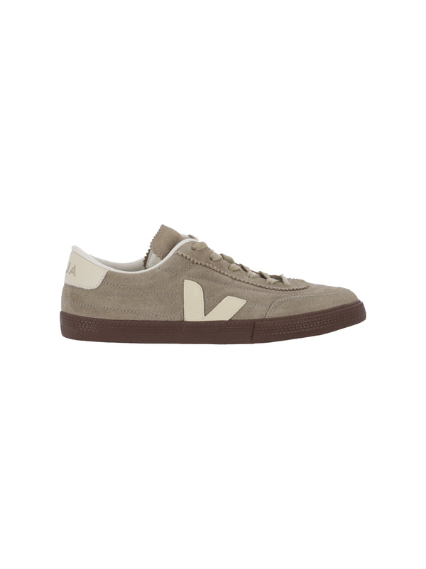 Veja Upper: 100% Suede sneaker in beige