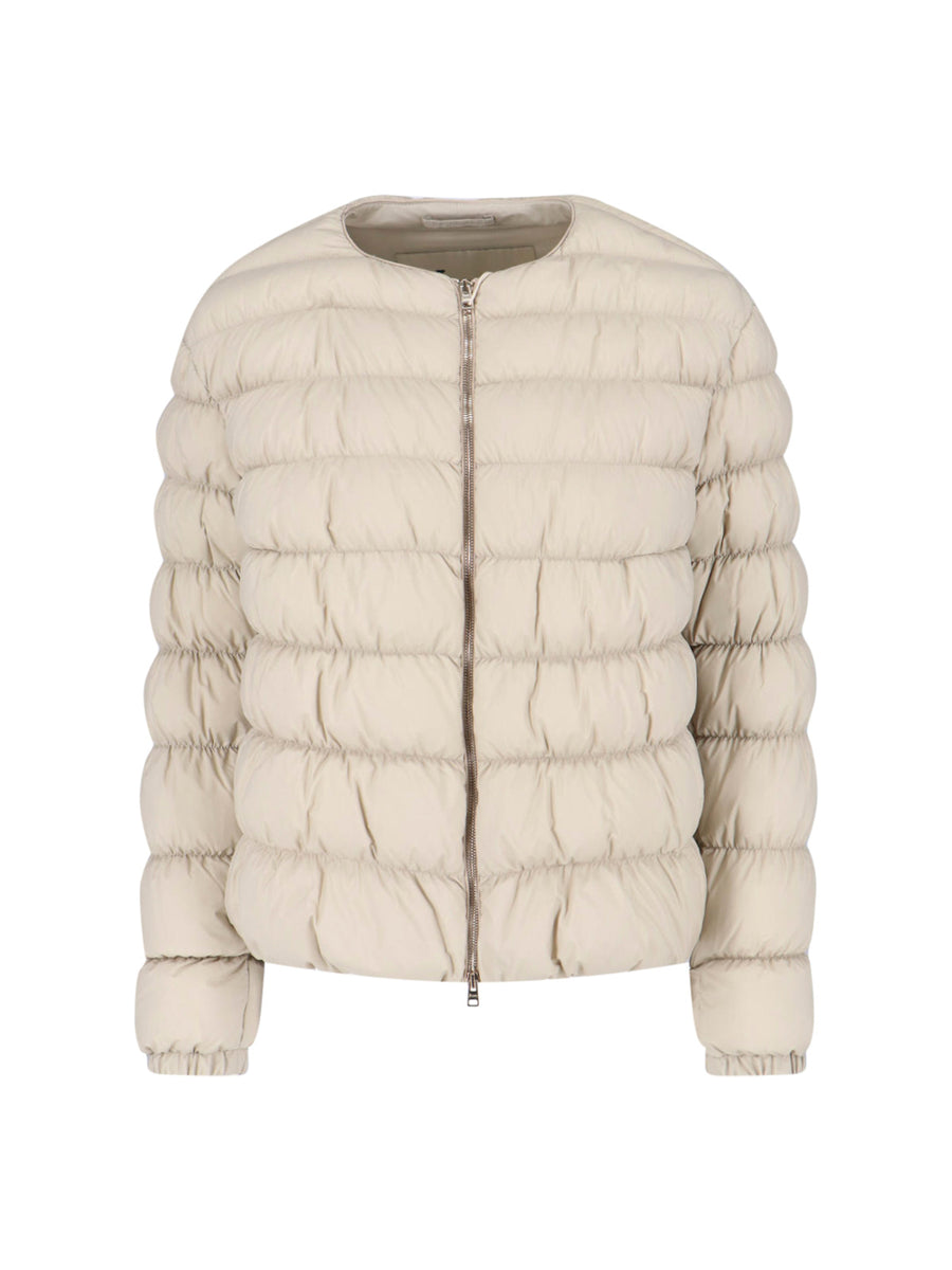 Herno 100% Polyamide down jacket in beige