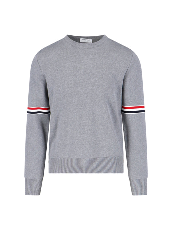 Thom Browne 100% Cotton sweater in gray