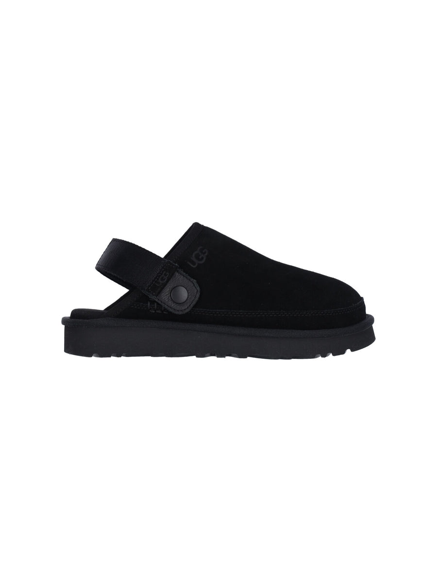 UGG Upper: 86% Leather clog sandal in black