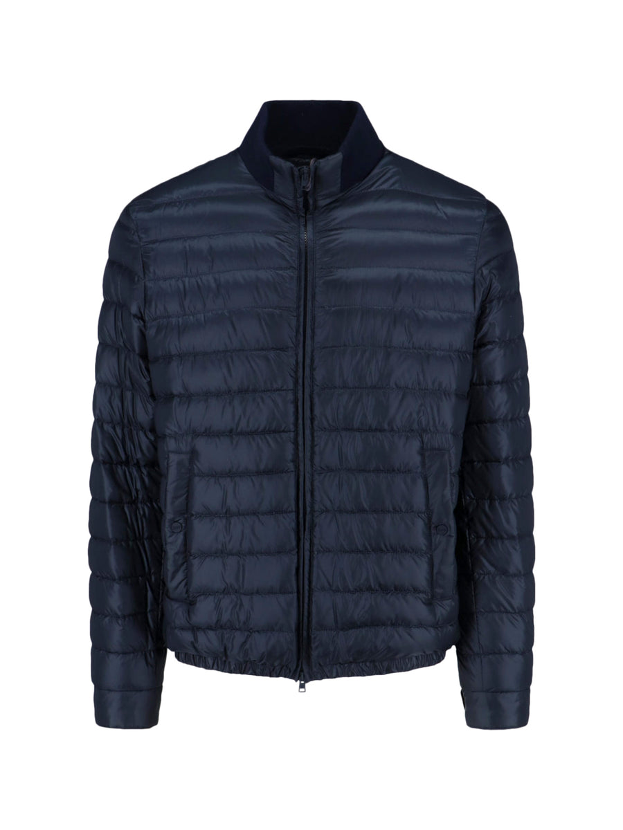 Herno 100% Polyamide down jacket in navy
