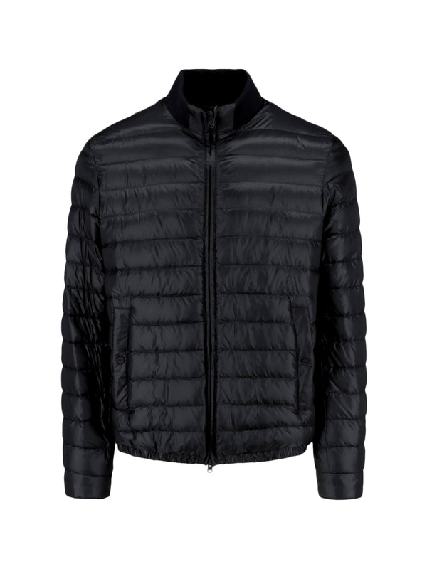 Herno 100% Polyamide down jacket in black