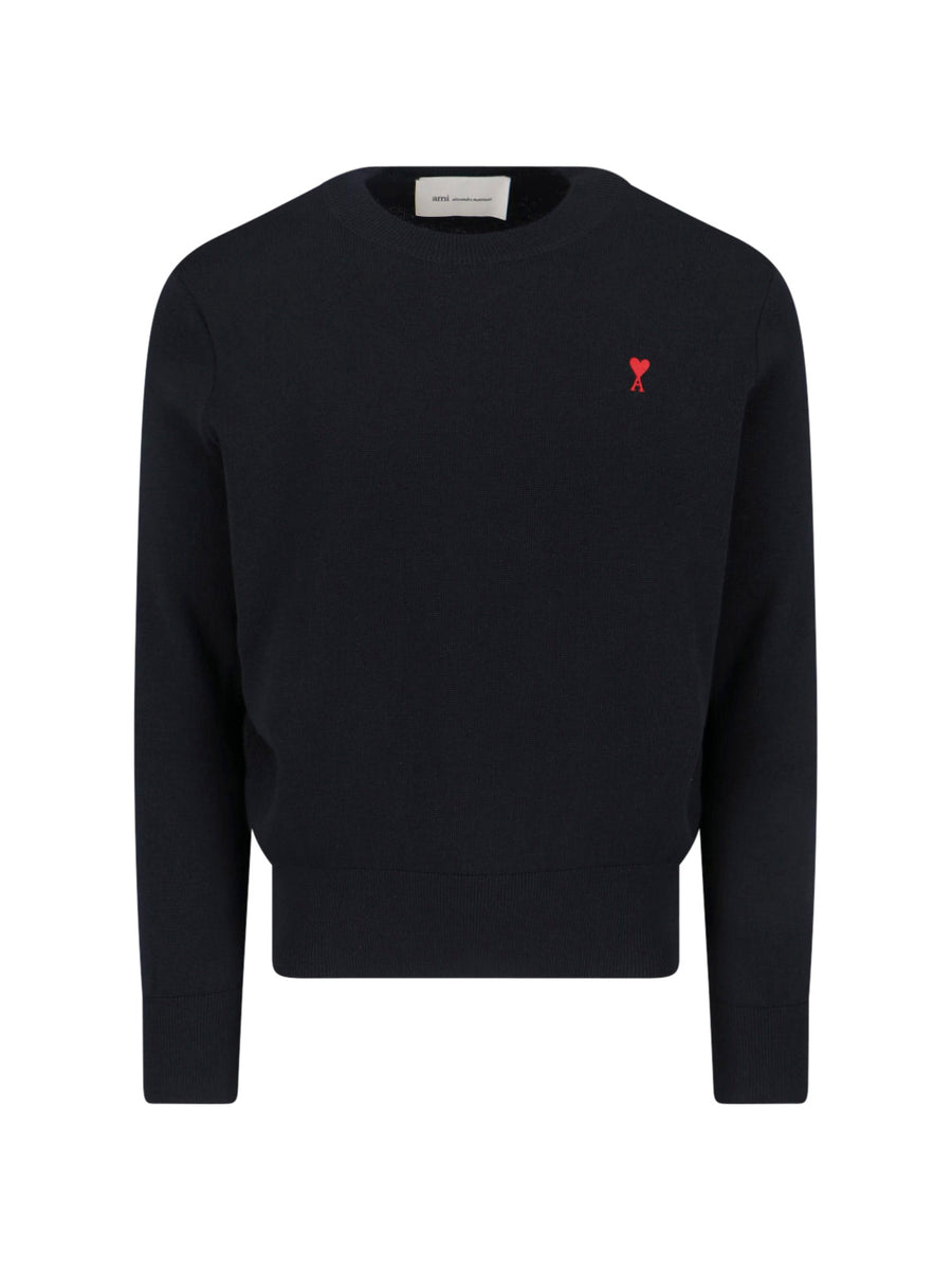 AMI Paris 100% wool sweater in black