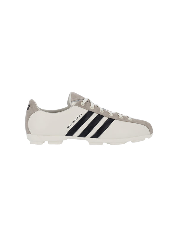 Y-3 100% leather sneaker in white