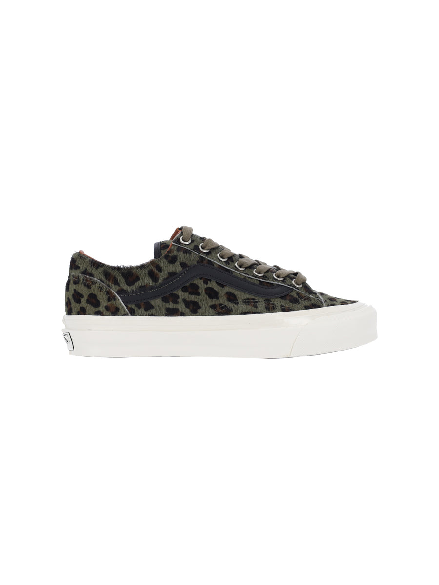 Vans Pony-hair (leopard print) sneaker in green