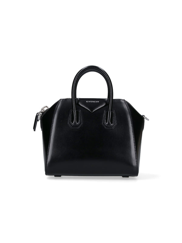 Givenchy 100% calf leather top handle bag in black