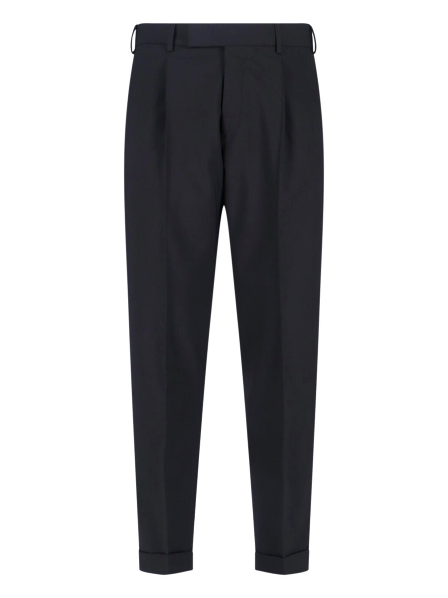 Pt Torino 95% Virgin Wool trousers in black