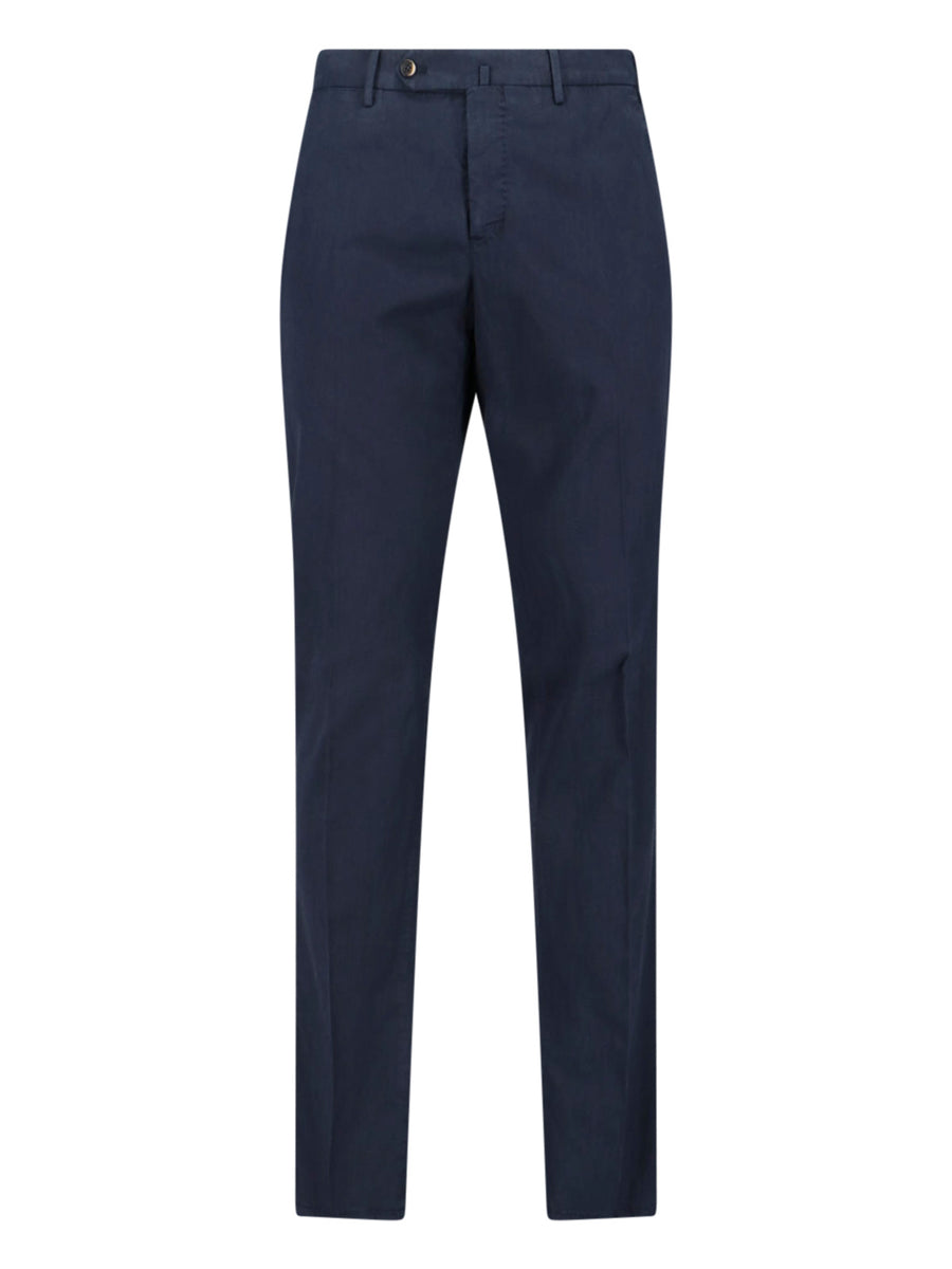Pt Torino 62% lyocell trousers in navy