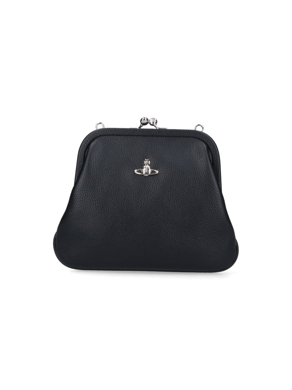 Vivienne Westwood 100% polyurethane clutch in black