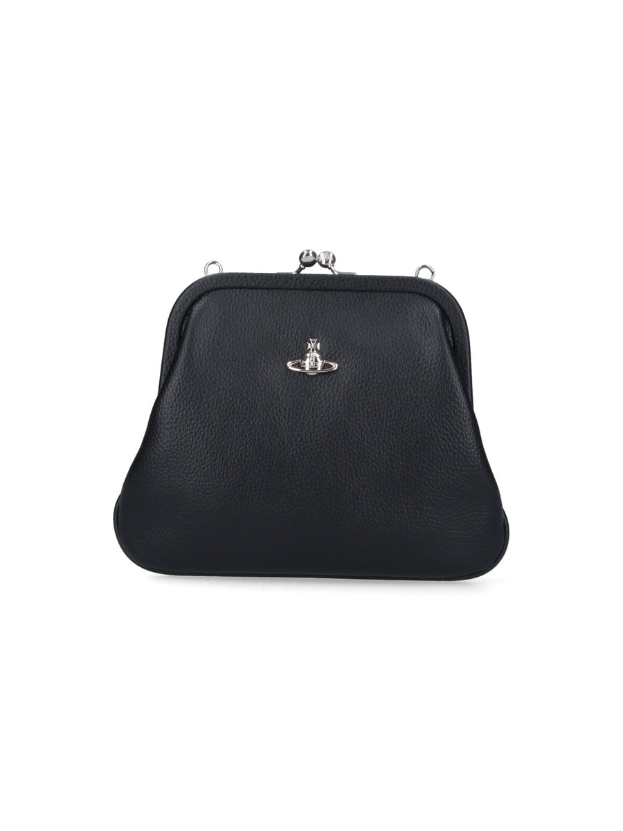 Vivienne Westwood 100% polyurethane clutch in black