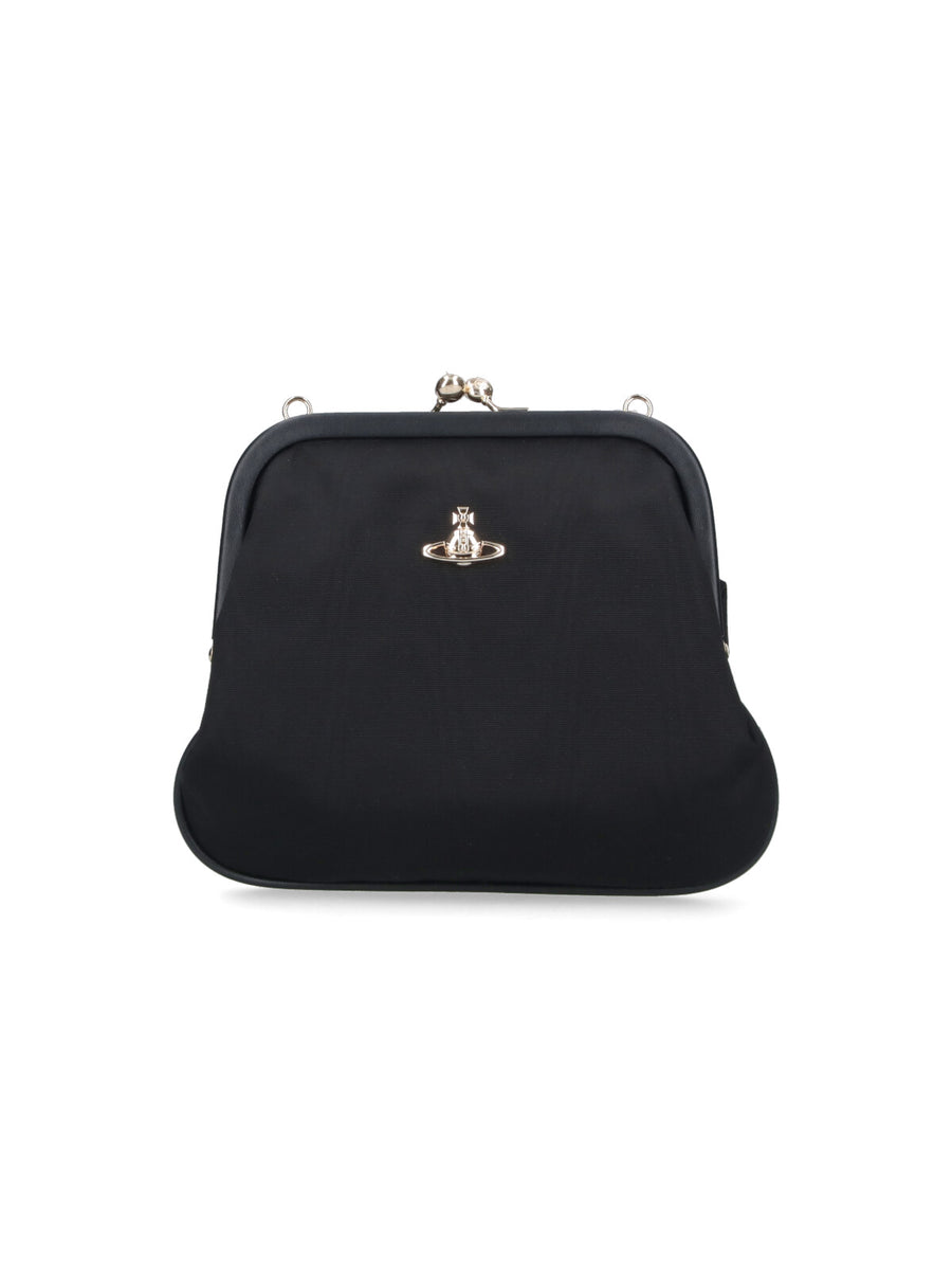 Vivienne Westwood 100% viscose clutch in black