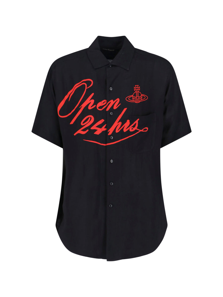 Vivienne Westwood 100% viscose shirt in black