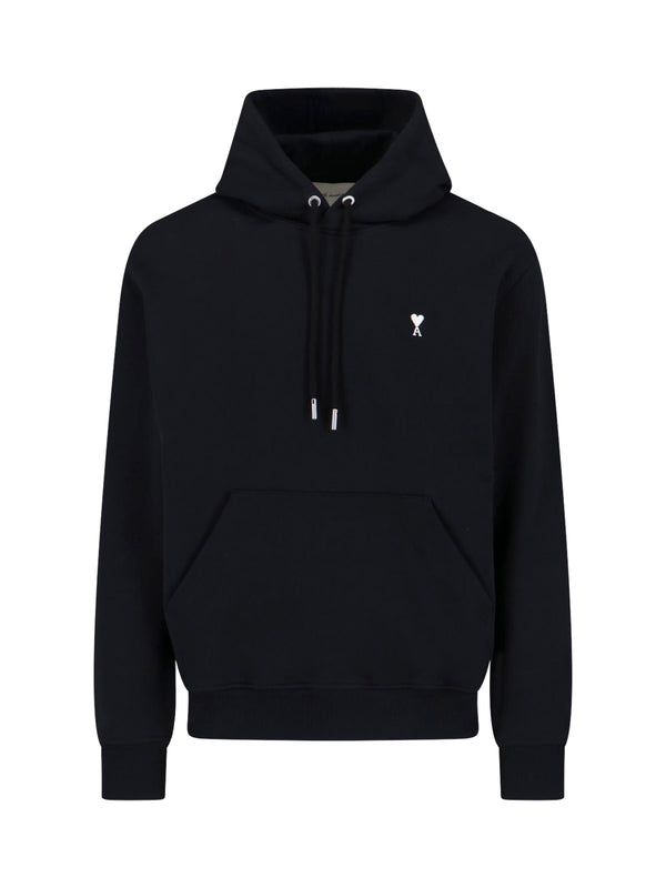 AMI Paris 100% Cotton hoodie in black