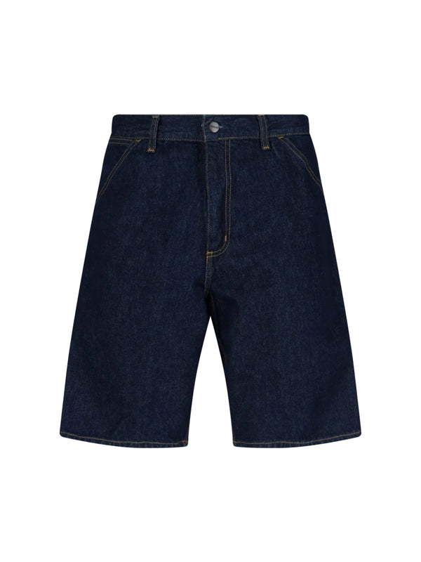 Carhartt Wip 100% Cotton shorts in navy