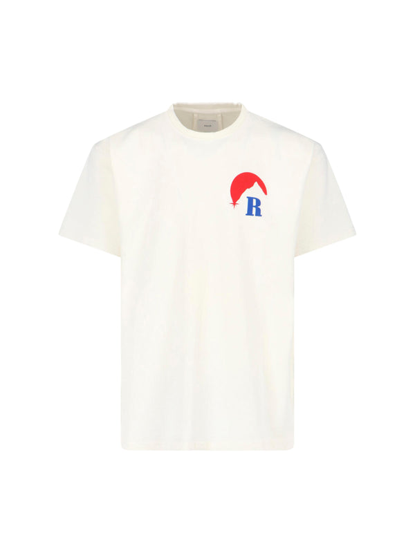 Rhude 100% Cotton t-shirt in white