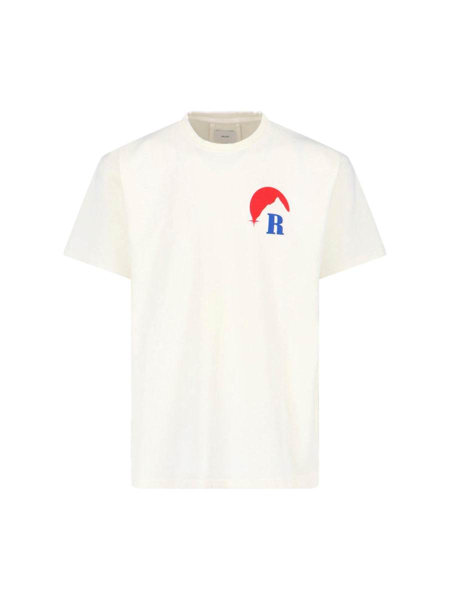 Rhude 100% Cotton t-shirt in white