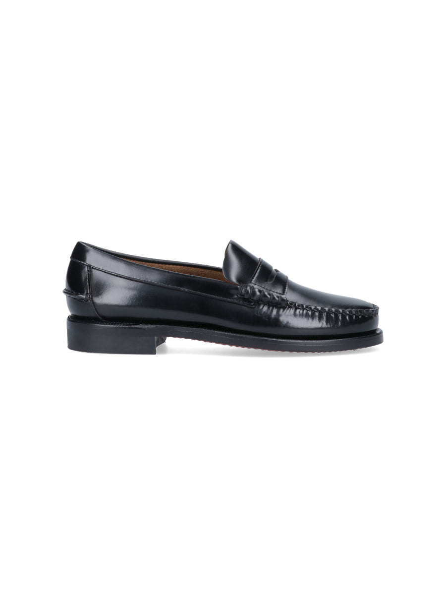 Sebago 100% leather loafer in black