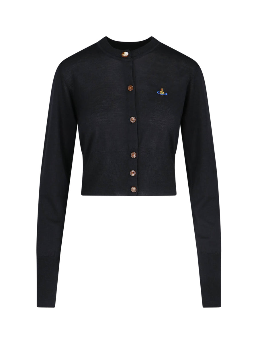 Vivienne Westwood 70% Wool cardigan in black