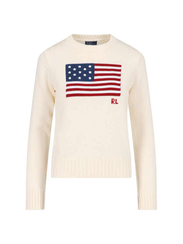 Polo Ralph Lauren 100% Cotton sweater in white