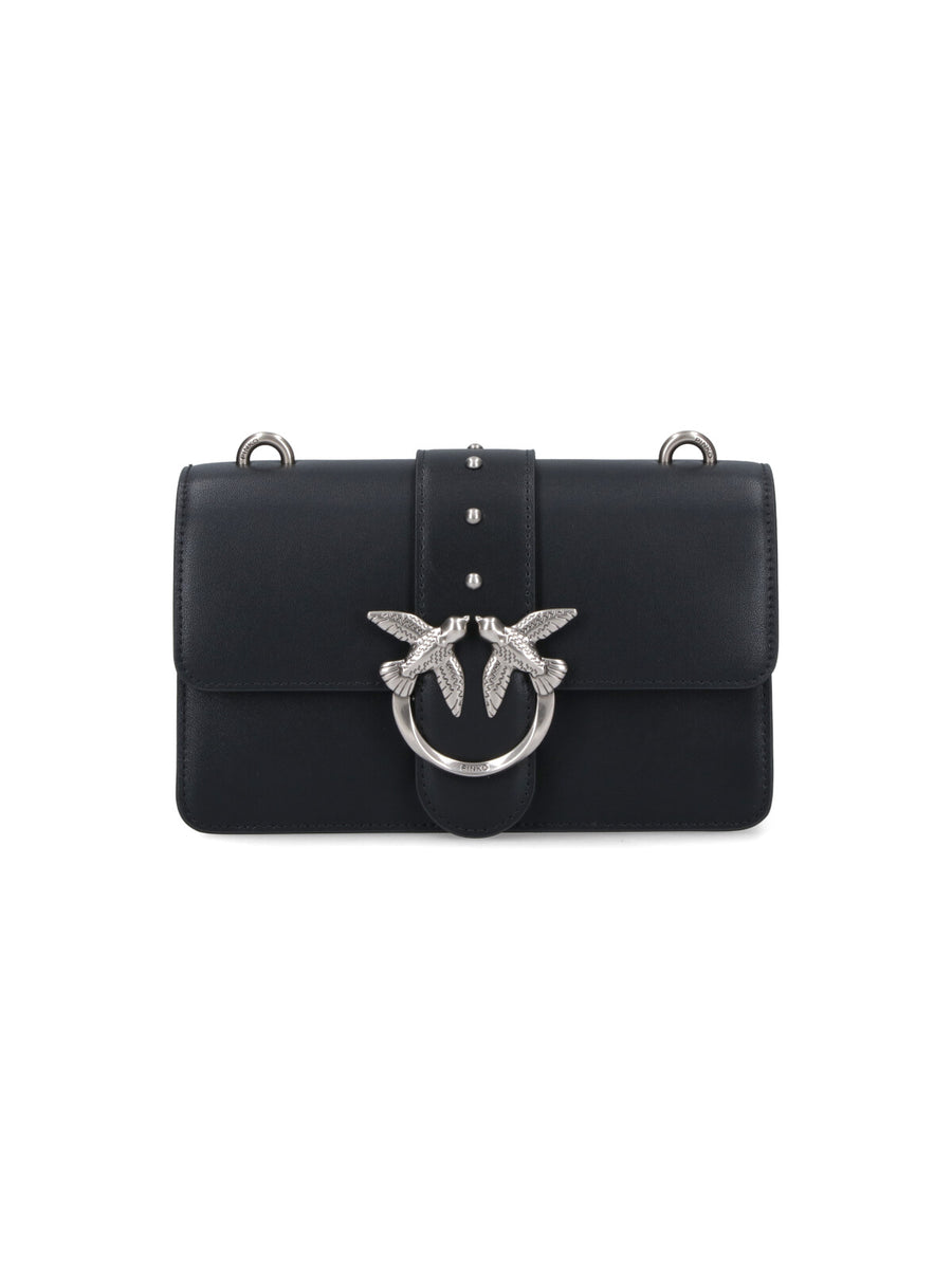 Pinko 92% Leather shoulder bag in black