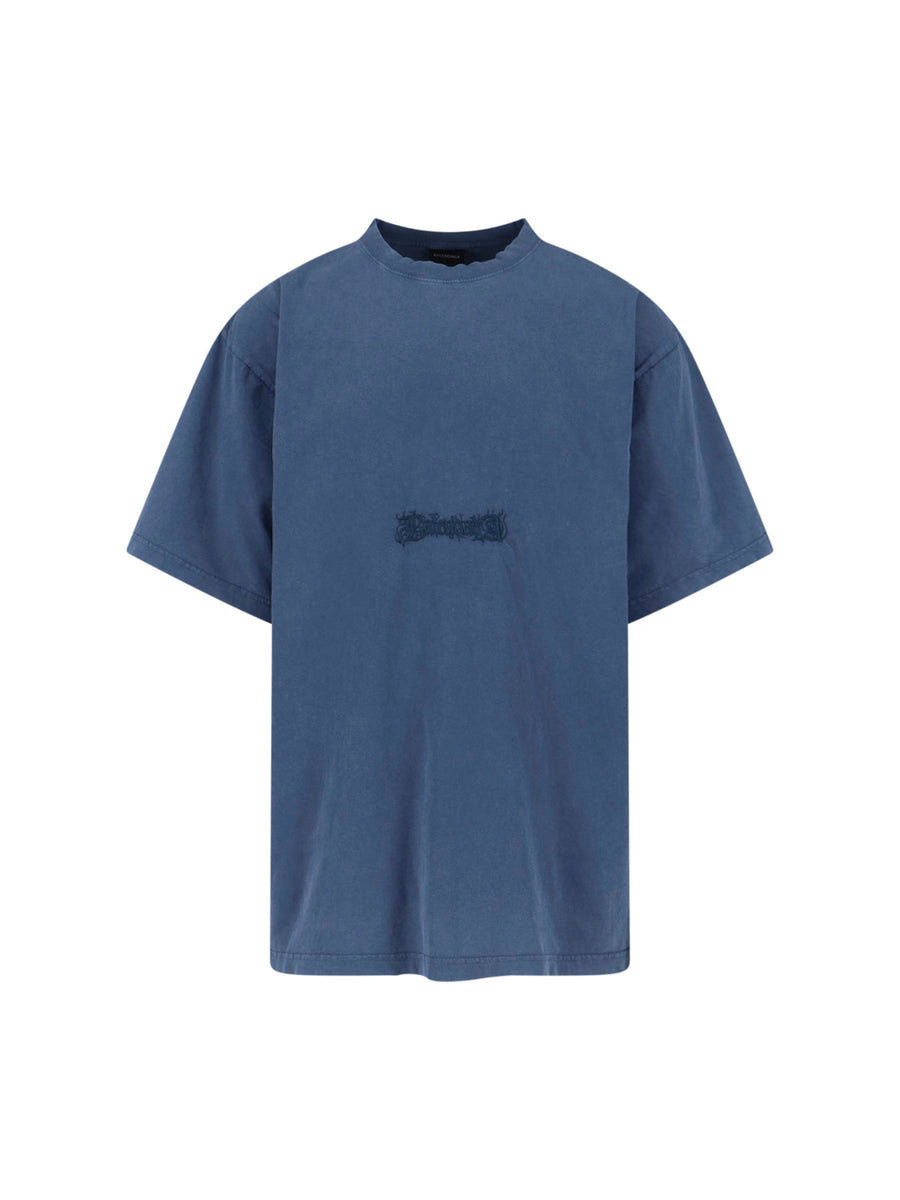 Balenciaga Ttvo 100% Cotton t-shirt in blue