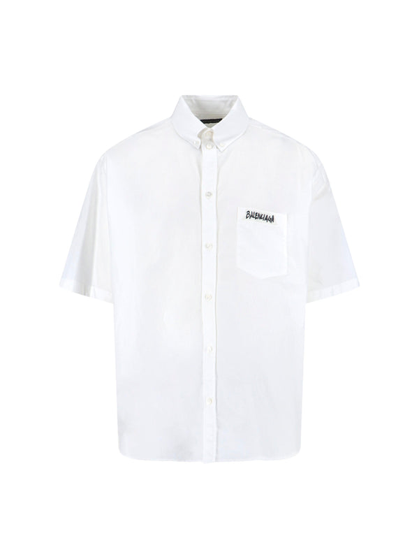 Balenciaga 100% Cotton shirt in white