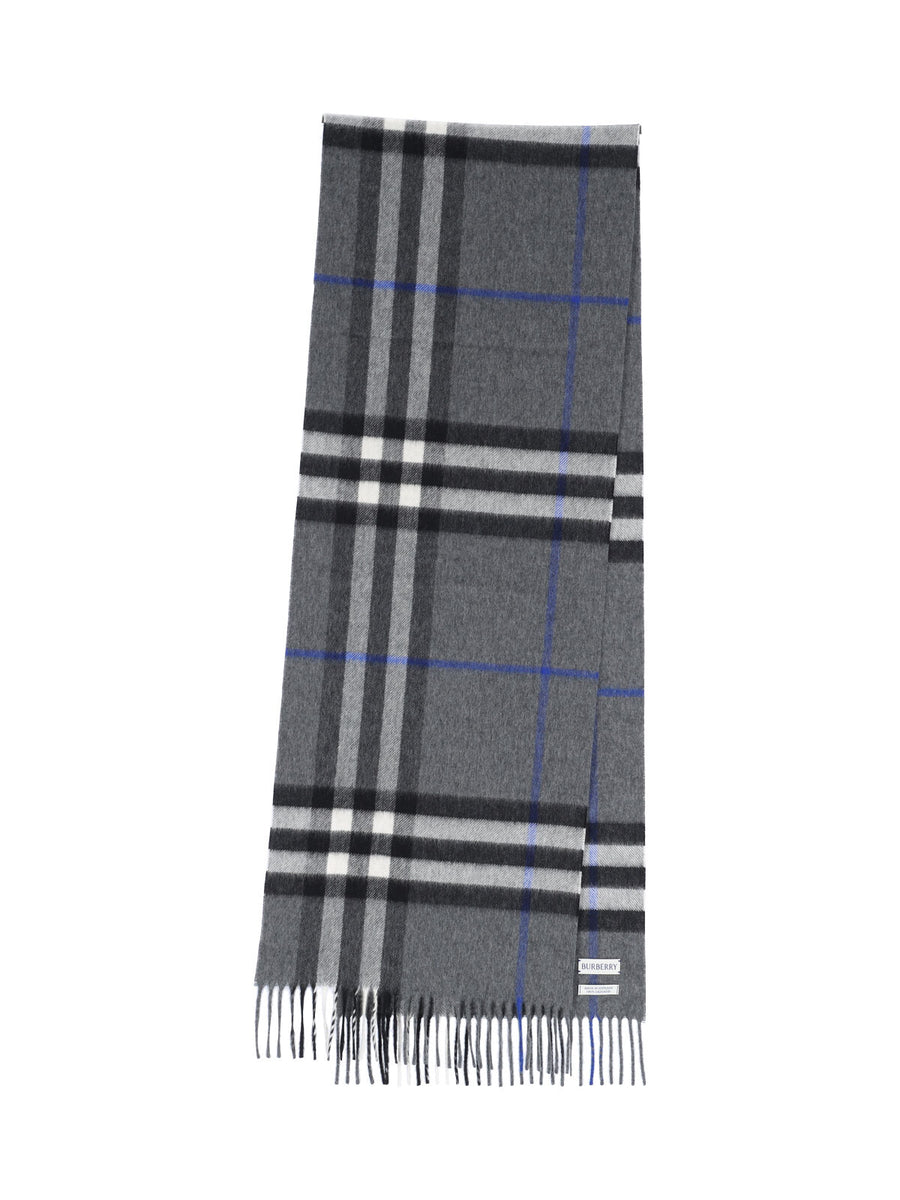 Burberry 100% cashmere scarf in gray