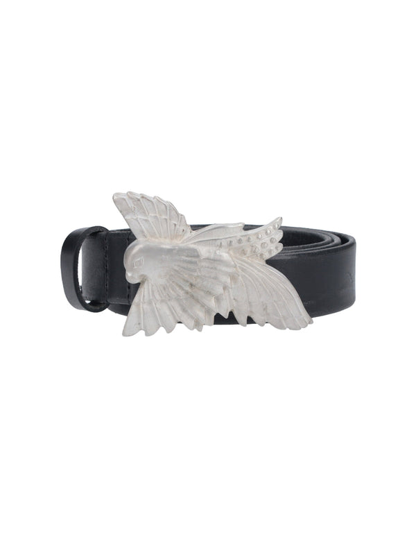 Our Legacy 100% cow leather belt in black