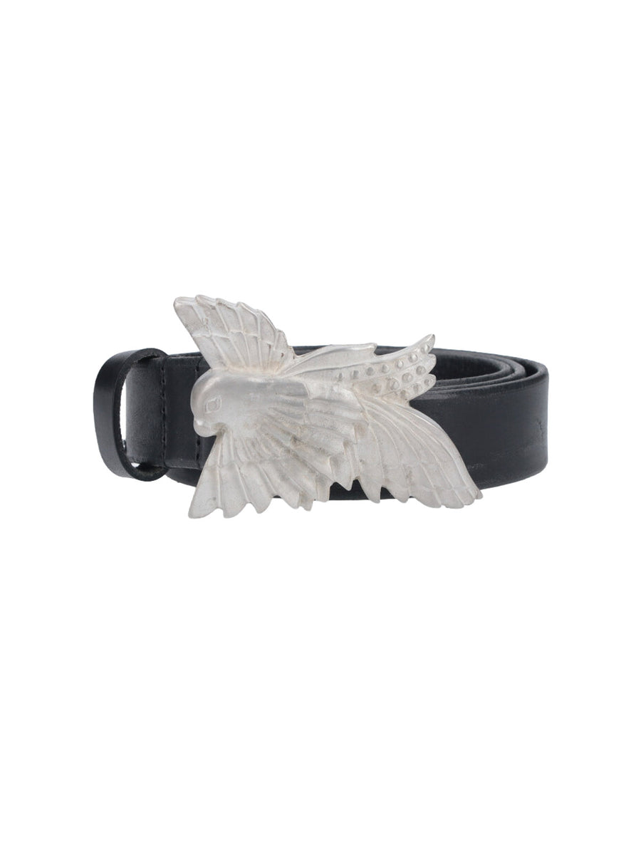 Our Legacy 100% cow leather belt in black